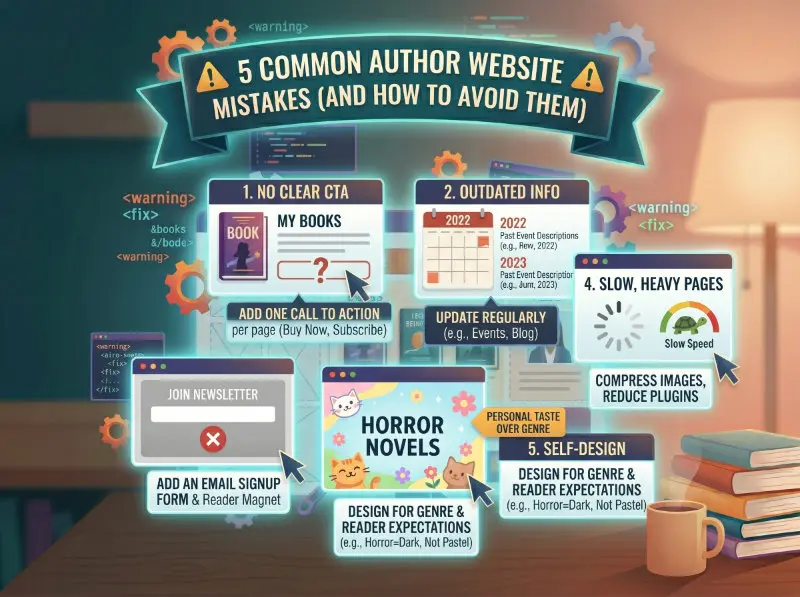 5 common author mistakes